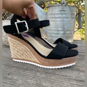 High wedge shoes